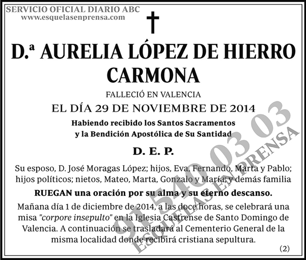 Aurelia López de Hierro Carmona